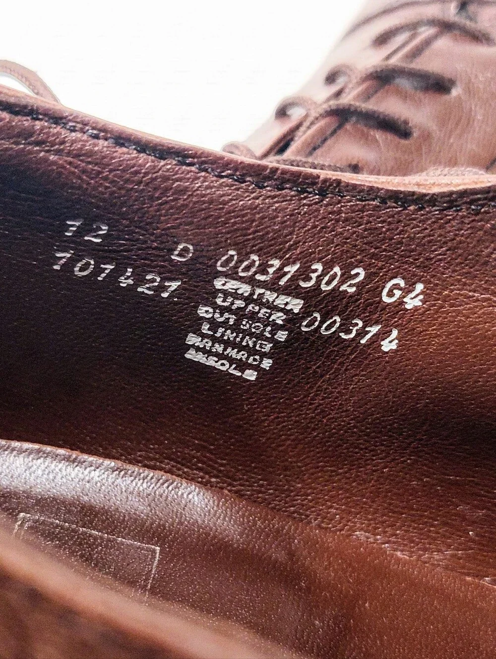 Stacy Adams Men's Brown Leather Cap Toe Oxford Dress Shoes Size 12 D